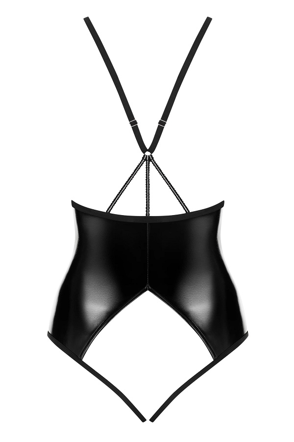 Be naughty tonight – allow yourself to have a moment of real... Obsessive - Stormea Crotchless Teddy - Black - S/M photo-8