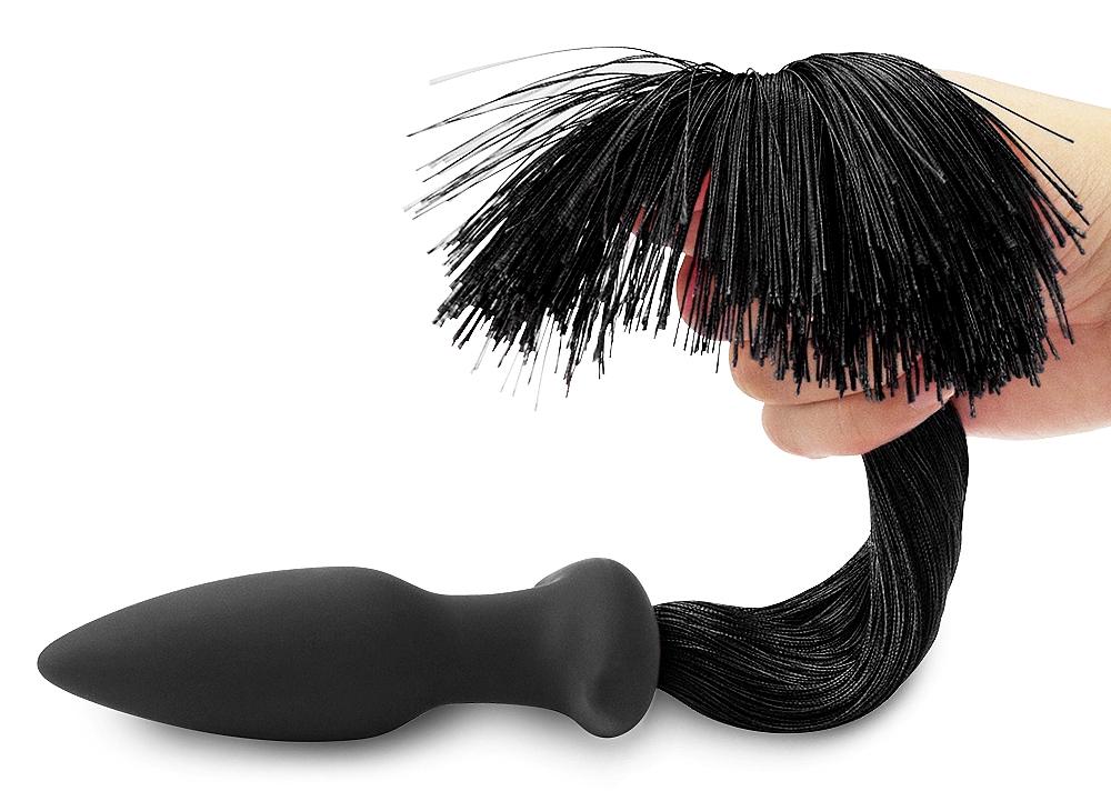 Lovetoy - Pony Tail Anal Plug - Black photo-2