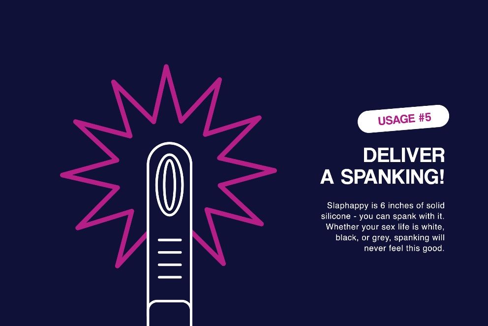 The crowdfunded bendable 5 in 1 vibrator for frisky people! ... Slaphappy - Plus Bendable 5 in 1 Vibrator - Purple photo-13
