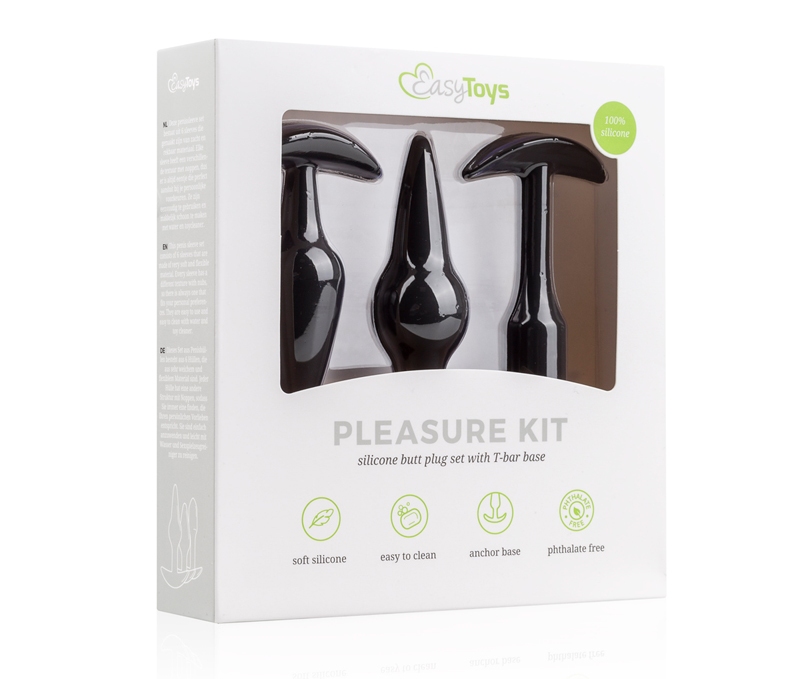 Easytoys - Pleasure Kit Anal Plugs - Black photo-8