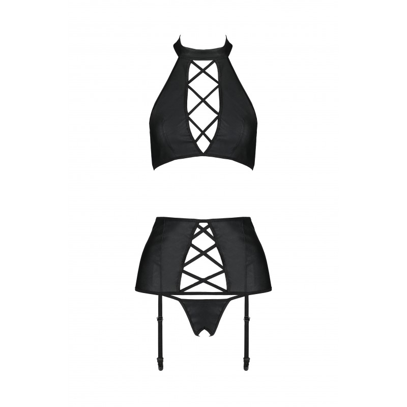 Nancy set is a three-piece set by Passion, consisting of a t... Passion - Nancy Set - Black - L/XL photo-5