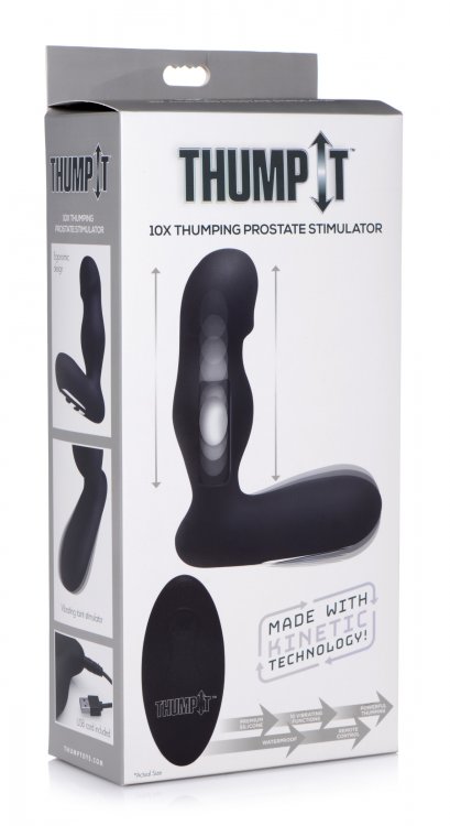 Thump your ass and buzz your perineum with this cutting edge... Thump It - 10X Thumping Prostate Stimulator - Black photo-7