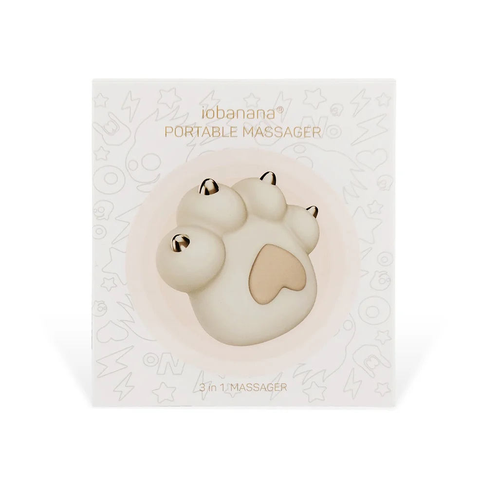Rocky catpaw massager is a soft-touched vibrator, with a non... Iobanana - Catpaw Warming Vibrator - Cream photo-5