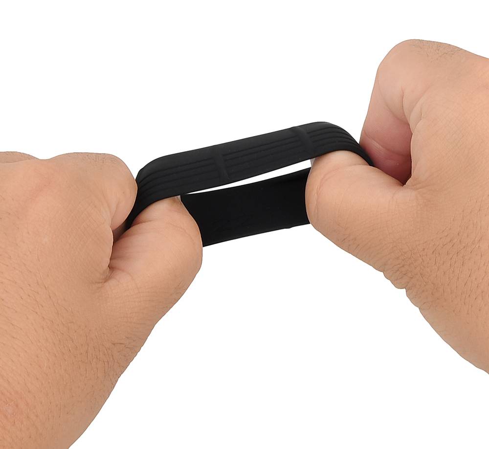A phimotic band shaped like an umbrella. Pure silicone gives... Rends - Foreskin Bands S - Black photo-3