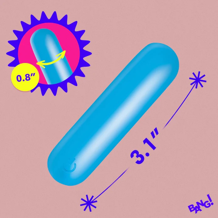 Say hello to the Flexible Silicone Bullet, the vibrator that... Bang! - Flexible Bullet - Blue photo-4