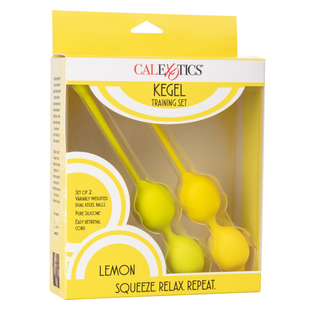 Revitalize and strengthen love muscles with the unique 2-pie... CEN - Kegel Training Set - Lemon photo-7
