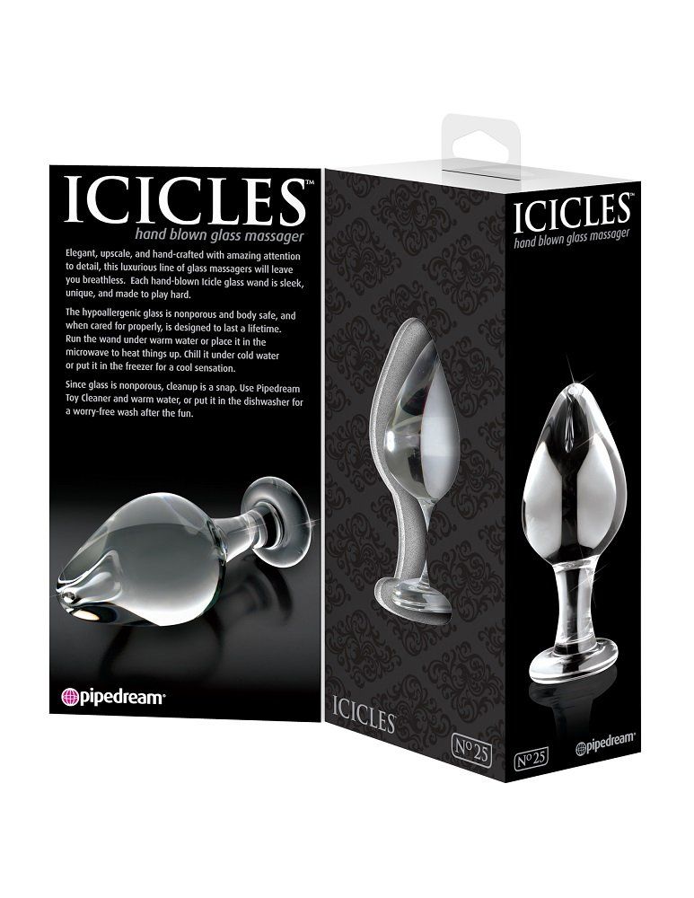 Elegant, upscale, and hand-crafted with amazing attention to... Icicles - Massager No.25 - Clear photo-3