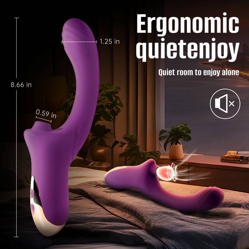Secwell - Magic Sucking Vibrator - Purple photo-11