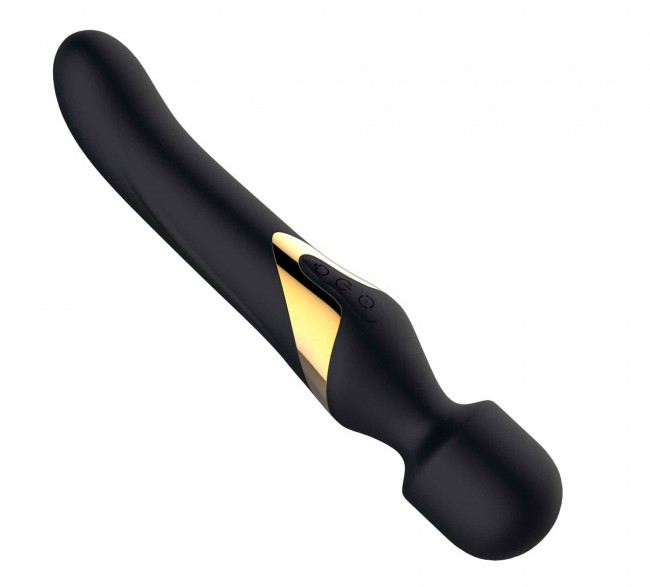 This ultra-soft clitoral stimulator can also be used as G-sp... Dorcel - Dual Orgasms Massager - Black photo-5