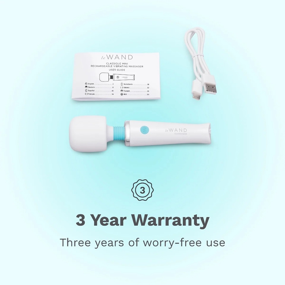 Le Wand - Classique Mini Vibro Massager - White photo-8