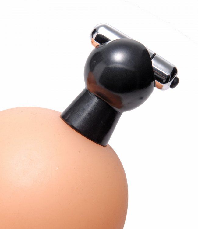 These squeezable nipple suckers are topped with powerful vib... Master Series - Reverb Vibrating Nipple Suckers - Black photo-2