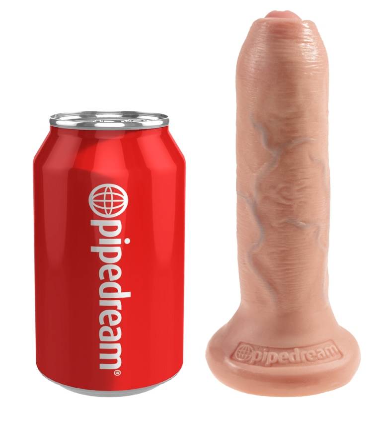 Not all uncut cocks are created equal! This King Cock fulfil... King Cock - Cock 6″ Uncut - Flesh photo-6