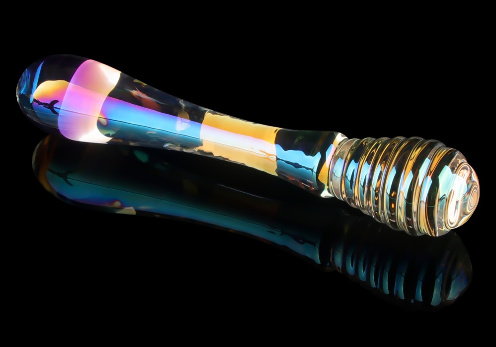 Lovetoy - Twin Pleasures Glass Dildo - Clear photo-4