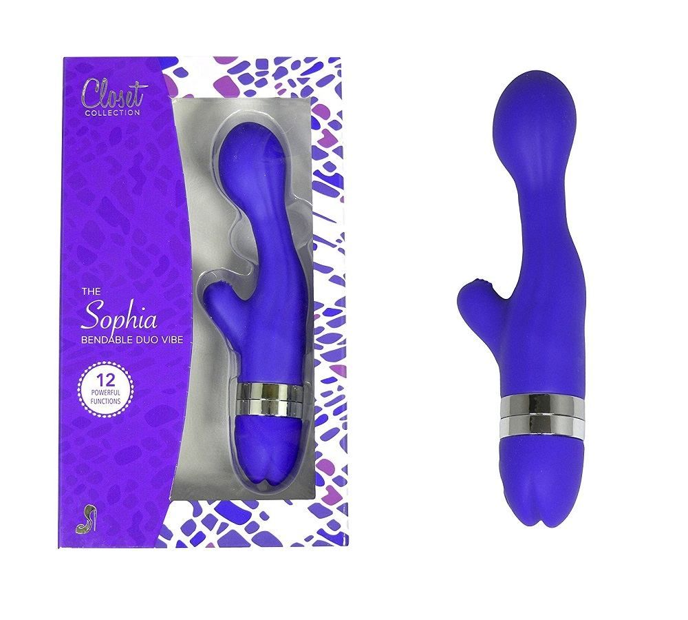 Round and sexy, with gently curving hips in the middle of th... Closet Collection - Sophia Bendable Duo Vibe - Purple photo