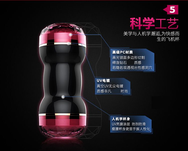 Leeko - Diamond Red Double-Sided Masturbation Cup - Pussy & Mouth photo-11