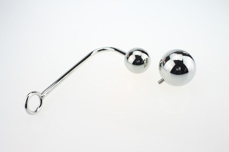 MT - Anal Rope Hook with 2 Balls Movable 176 mm photo-4