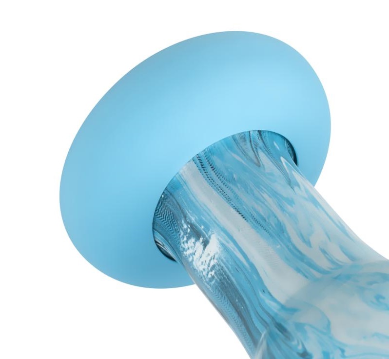 The Ocean dildos from the Gildo Collection are indispensable... Gildo - Ocean Wave Glass Dildo - Blue photo-5