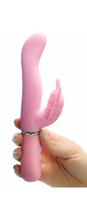 The Levina Butterfly Kiss Vibrator has a beautiful butterfly... Aphrodisia - Levina Butterfly Kiss Vibrator - Purple photo-6