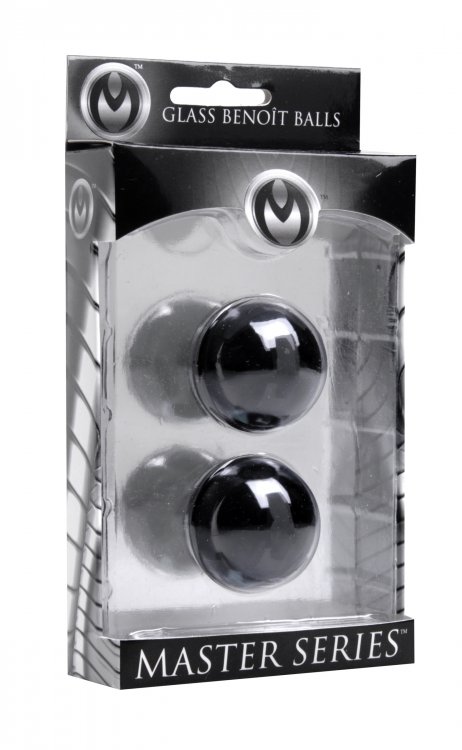 These artfully designed glass ben wa balls are meant to be a... Master Series - Jaded Glass Ben Wa Balls - Green photo-3