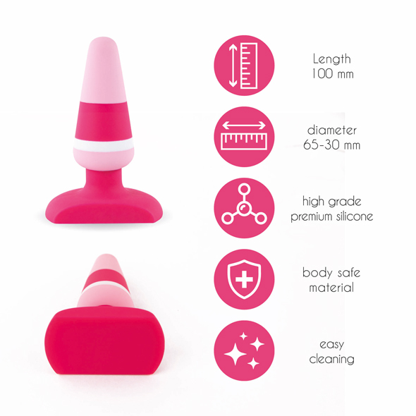 Plugz is a series of beautiful butt plugs that are made of h... FeelzToys - Plugz Butt Plug - Pink photo-3