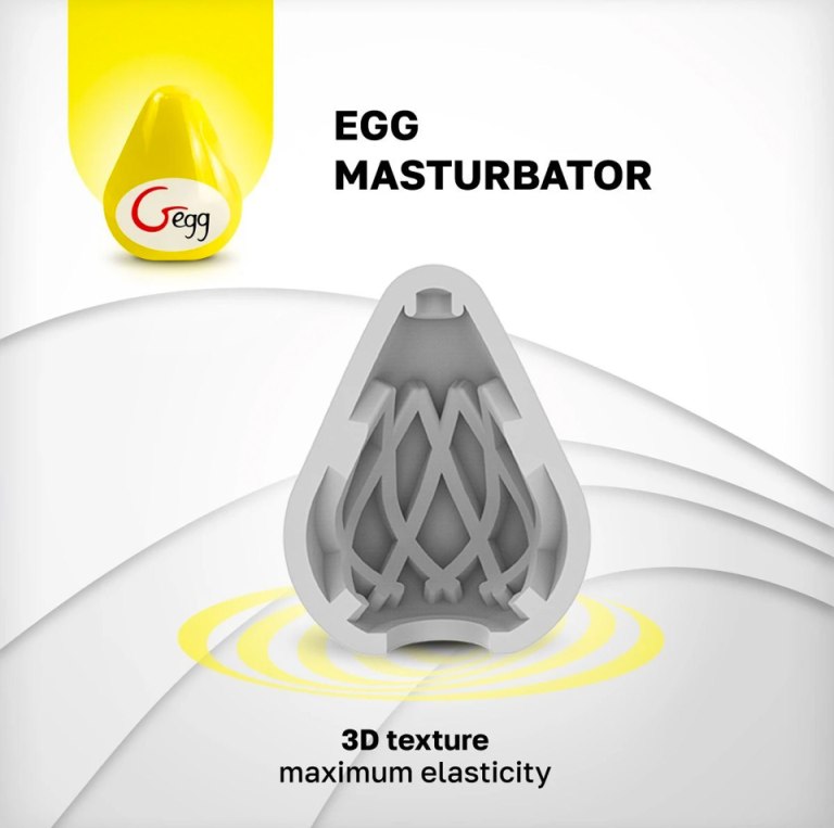 Gvibe Gegg is a premium TPE reusable egg masturbator designe... Gvibe - G-Egg Masturbator - Yellow photo-7