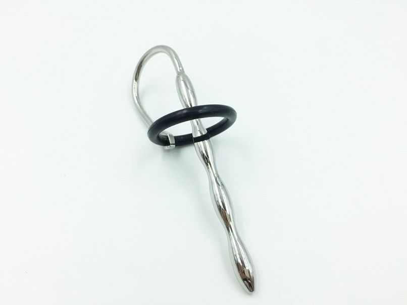 MT - Urethral Sound with Penis Ring 127mm photo-3
