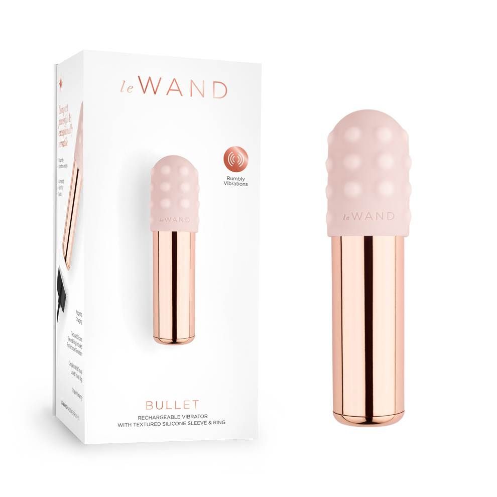 Rechargeable Vibrator With Silicone Textured Ring
Take your... Le Wand - Bullet - Rose Gold photo-6