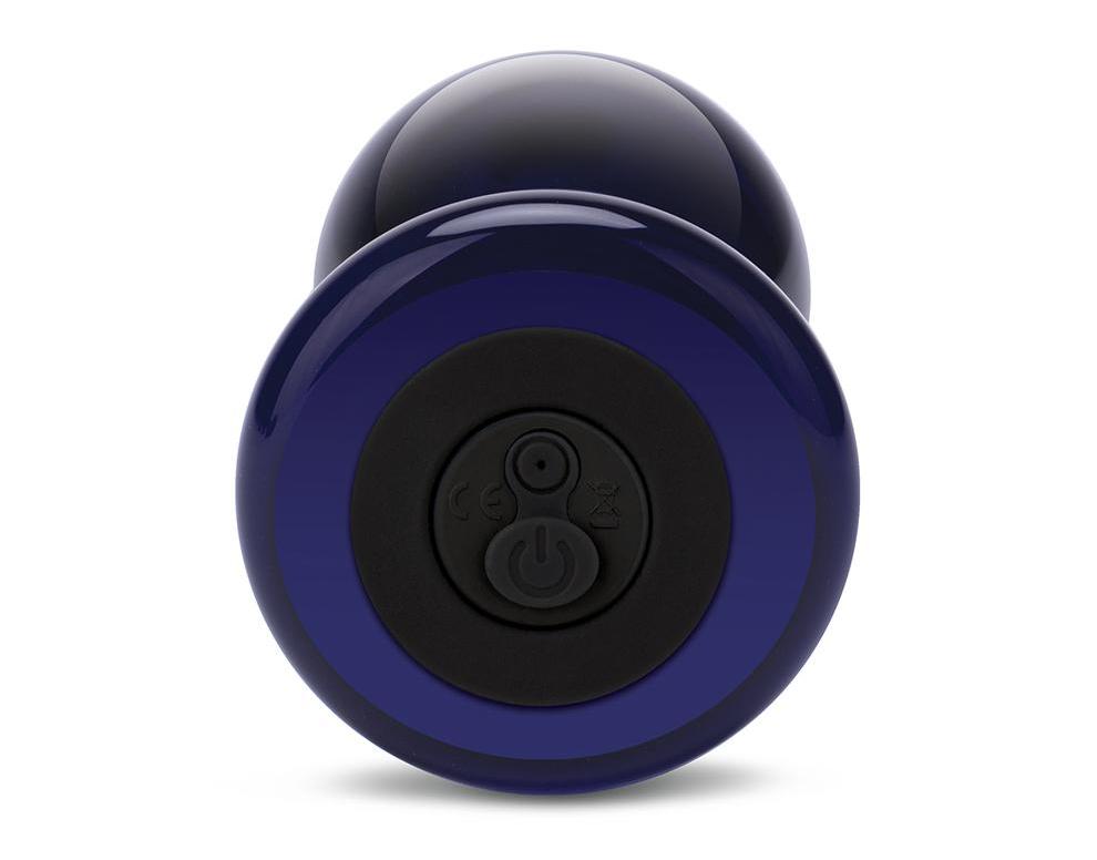 Begin your venture into backdoor play with a beginners-frien... Glas - 3.5'' Vibrating Butt Plug photo-4
