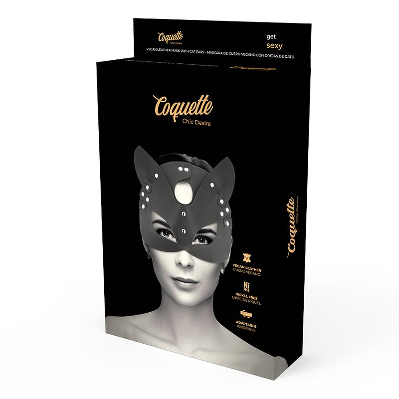 Is your sex life exciting enough? Add this Coquette mask! Us... Coquette - Mask w Cat Ears - Black photo-4
