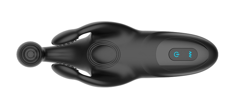 Secwell - Triple Tapping Penis Vibrator - Black photo-6