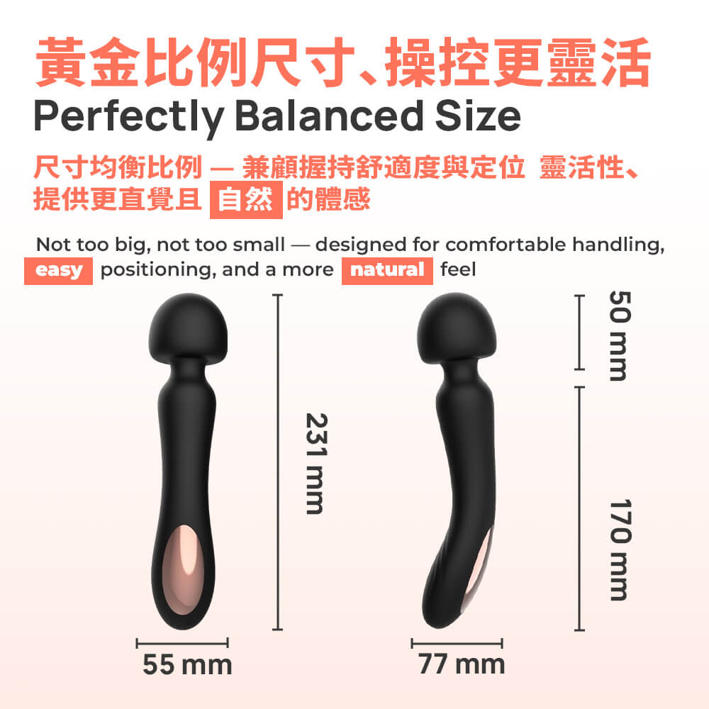 KIKO - Titan Power 极劲手持按摩棒 - 黑色 照片-9