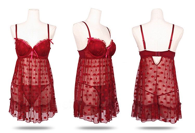 SB - Babydoll A326 - Red Wine SB - Babydoll A326 - Red Wine photo-4