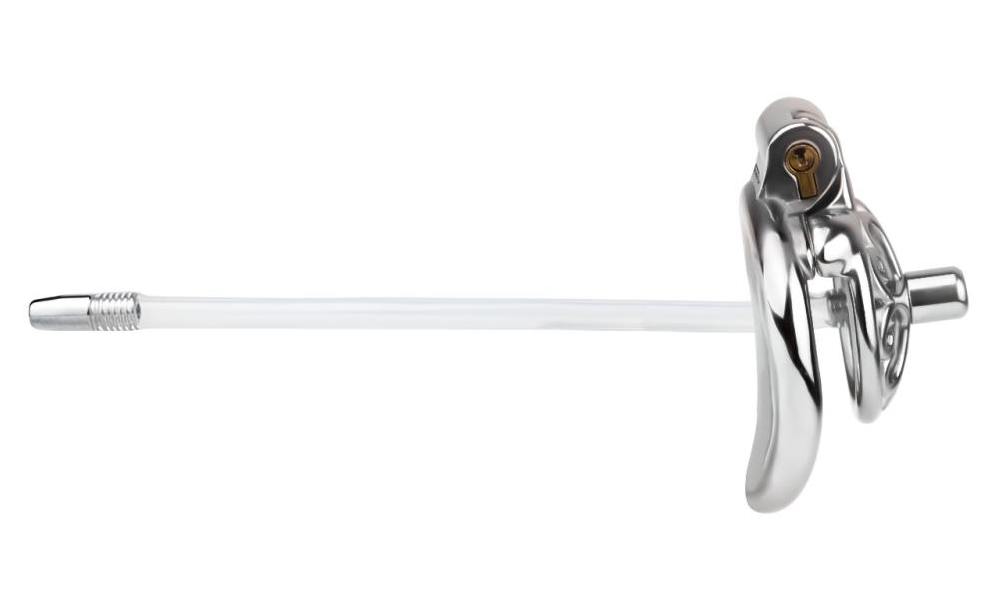 Material: 304 Stainless steel
Cage high: 12mm
Cage length: ... FAAK - Metal Chastity Cage 276 w Catheter 45mm photo-6