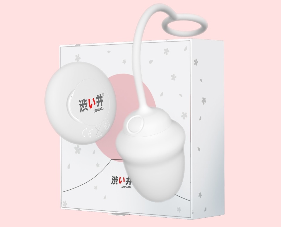Wireless vibro egg with skin friendly touch feeling, smooth ... Drywell - Scarlett Vibro Egg - White photo-21