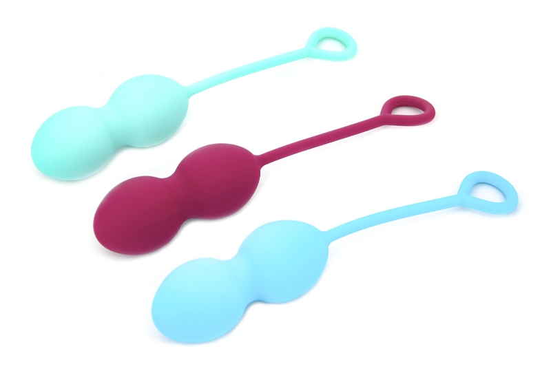 The discreet love balls are designed for intimate internal p... Akposh - Luxury Kegel Ball - Dark Red photo-9