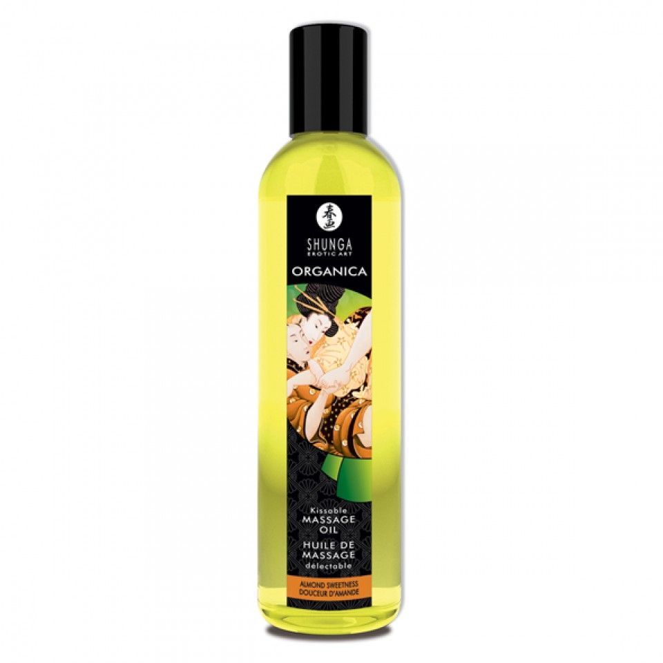 The sensual pleasure of touching and being touched quickly h... Shunga - Organica Kissable Massage Oil 250ml - Almond Sweetness photo