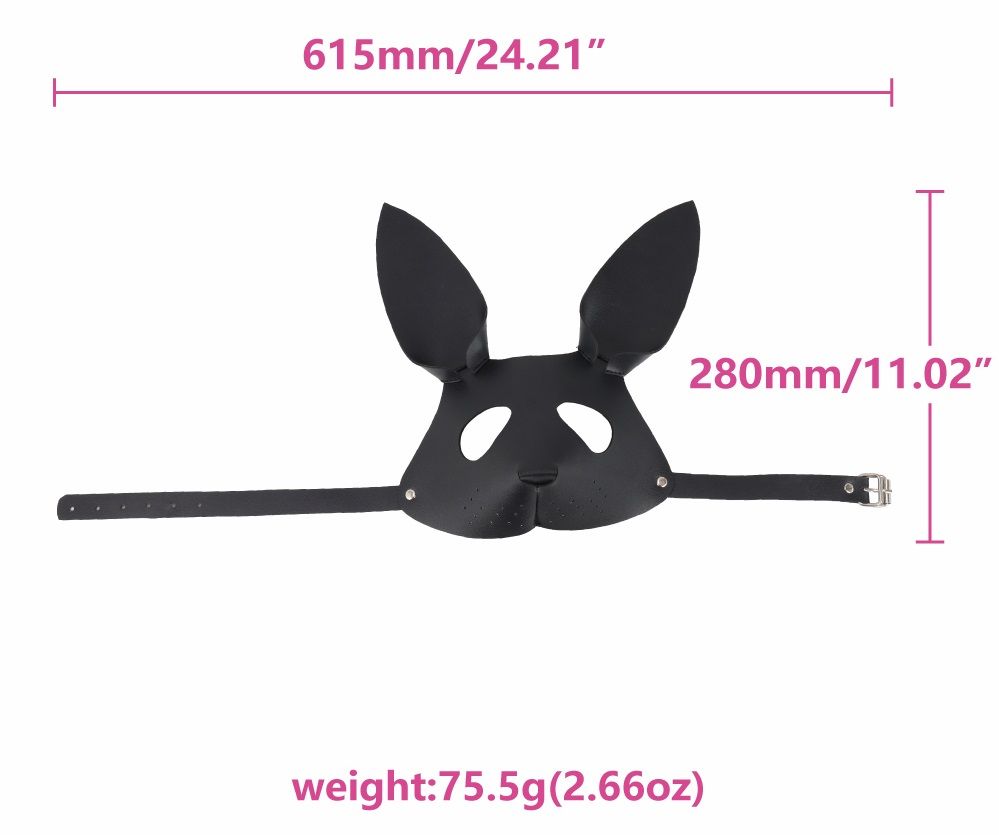 MT - Sexy Rabbit Mask - Black photo-6