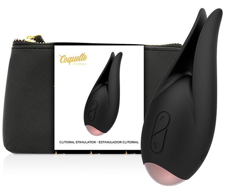 If you like clitoral stimulation with a soft, silky and powe... Coquette - Thin Clitorial Stimulator - Black photo-7