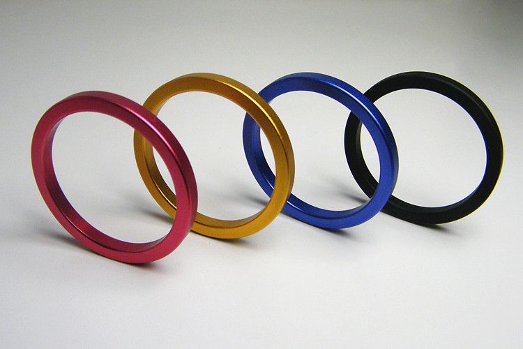 Cock rings can be worn around just the penis or both the pen... XFBDSM - Aluminum Alloy Cock Ring 45 photo-2