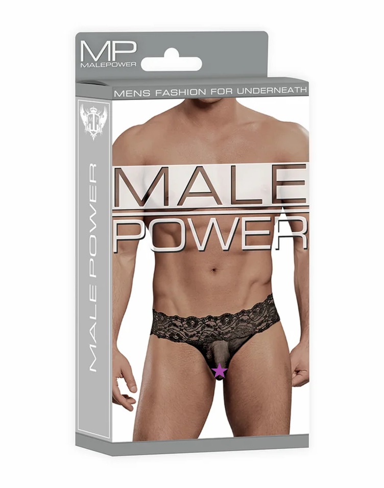 Male Power - Micro Thong Pinch Back - S/M - Black photo