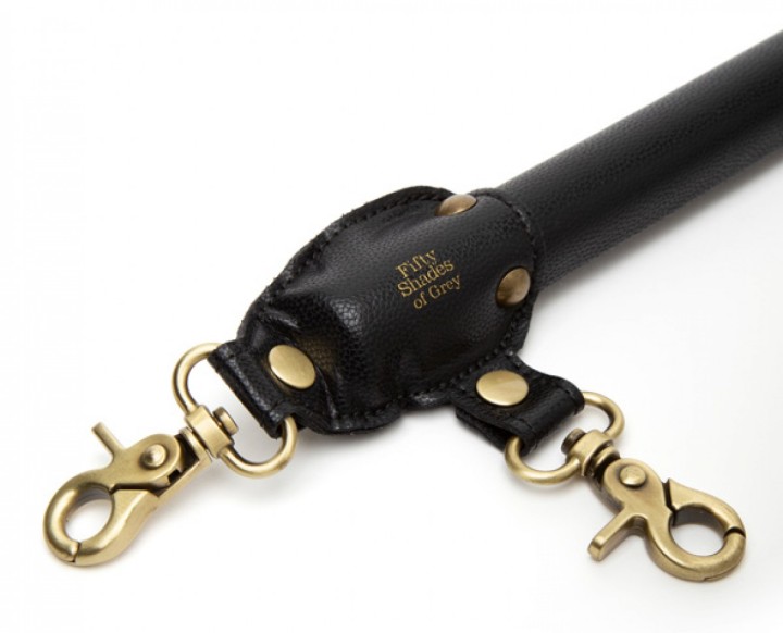 Struggle as much as you want, you'll never be able to cl... Fifty Shades of Grey - Bound to You Spreader Bar - Black photo-2