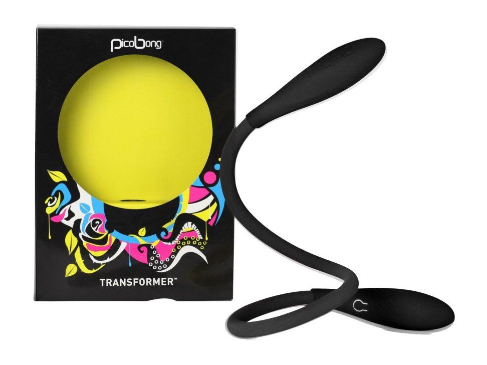 It´s a rabbit vibe, a clitoral massager, a cock-ring, a G-sp... PicoBong - Transformer - Black photo-8