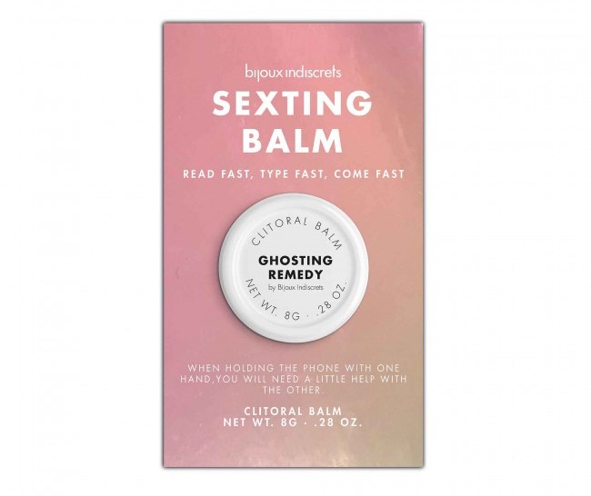 When holding the phone with one hand you'll need a littl... Bijoux Indiscrets - Sexting Clitoral Balm Ginger - 8g photo-7