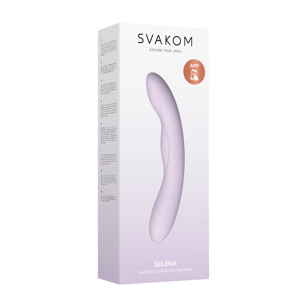 SVAKOM - Selena APP G-spot Vibrator - Pastel Lilac photo-9