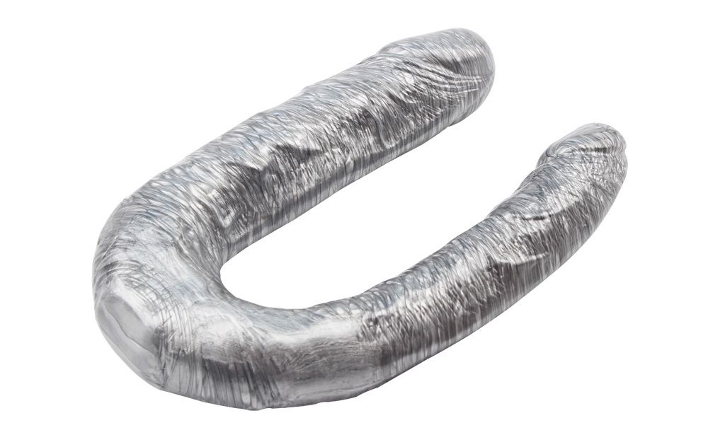 Realistic Feel, Phthalate and Latex Free, Double Dildo.
Mat... Chisa - Dixie Normous Double Dildo - Silver photo-3