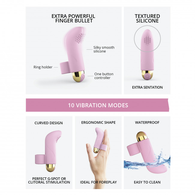 Love to Love - Touch Me Finger Vibe - Pink photo-5