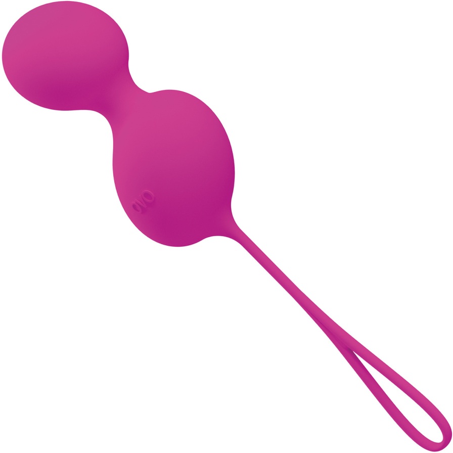 OVO L3 Silicone Love Balls are offset love balls that offer ... Ovo - L3 Love Kegel Balls - Fuchsia photo-3