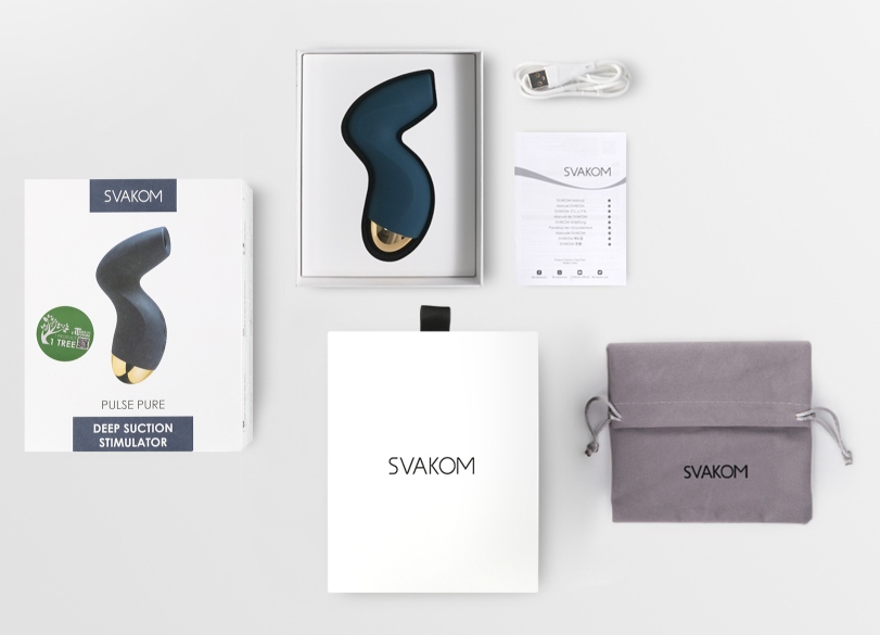 SVAKOM - Pulse Pure 陰蒂吸啜器 - 深藍色 照片-6