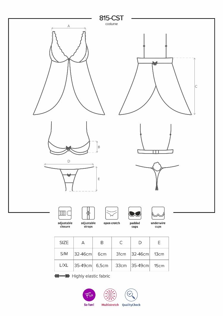 Lovely, sexy or spicy? Don’t know what to choose? It means y... Obsessive - 815-CST-1 Bunny Costume 5-pcs - Black - L/XL photo-10