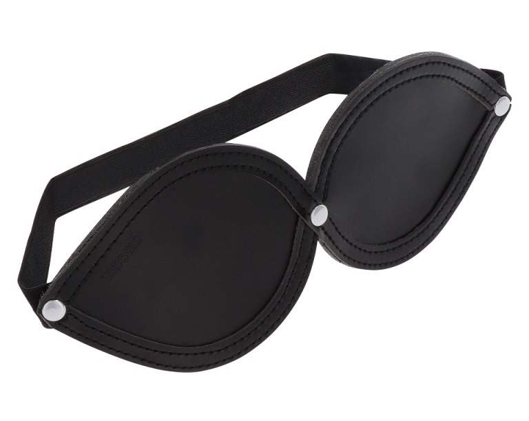 This vegan leather TABOOM Infinity Blindfold is lined with s... Taboom - Infinity Blindfold - Black photo-4